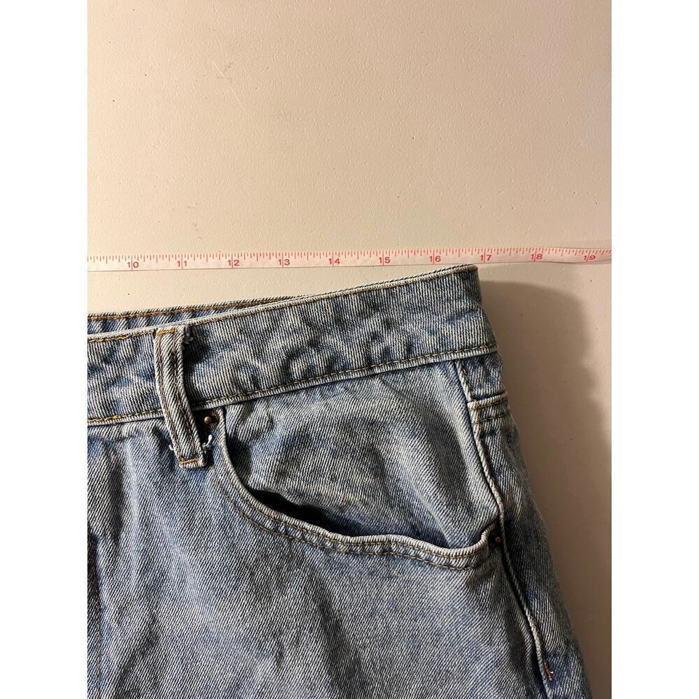 Ed Hardy Baggy Loose Fit Retro Light Jeans Dagger Hearts Embroidered Spellout 32 - Picture 10 of 13